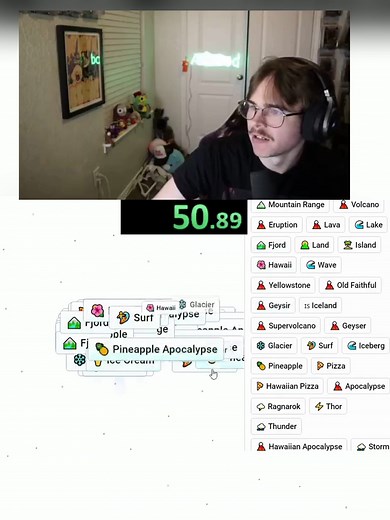 Infinite Craft Speed Run: Crafting Pineapple Apocalypse and Ice Giants