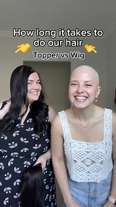 Ugh. It takes soooo long to do our hair 😉 #hairloss #wigs #thinhair #thinninghair #bald #alopecia | Lusta Hair