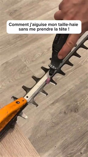 171K views · 1K reactions | Affûter son taille-haie sans galérer : ma méthode simple et efficace avec un Dremel. À faire avant de couper quoi que ce soit ! #jardinier #stevelejardinier #bricolagefacile #taillehaie #entretienjardin #dremel #astucejardin #jardinagefrance #affutage #outildejardin #printemps2025 #jardinsauvage #outillage #tiktokbrico #springready #tiktokfrance #faitmaison #avantapres #conseilpro | Steve Le Jardinier | Facebook