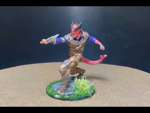 Painting a tiefling rogue!