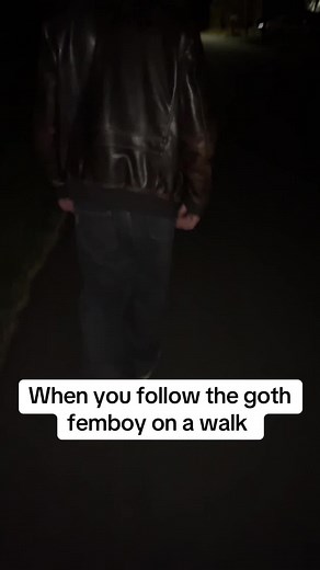 Exploring the Goth Femboy Aesthetic on a Walk