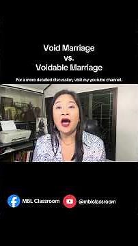 Void Marriage vs. Voidable Marriage: Know the Difference💍⚖️