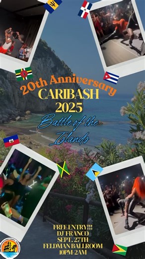 UR SOCA on Instagram: "Hello SOCA fam🩷, We hope you are all having a good week. It is finally time for the party you have all been waiting for.. Caribash! This year’s theme: Battle of The Islands 🏝️ —>RSVP: Link in bio 🚨COLLEGE ID REQUIRED🚨 Come join us for a night of Island appreciation as we celebrate SOCA’s 20th anniversary. Music by: Dj Franco 🎟️: Free Entry ⏰: 10pm-2am 🗓️: September 27th 📍: Feldman Ballroom #rochesterny #rochesterparty #soca #visitrochester"