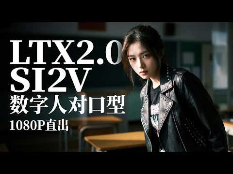 【AIGC实战课 86】LTX2音频驱动数字人，支持1080P直出超长片段！官方原版节点工作流