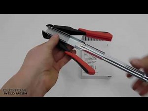 Hog ring tool & Forrest® Hog rings Centre loading hog ring tool fencing, netting clips cage making