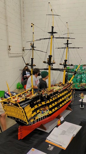 Andres Lehmann on Instagram: "HMS Victory by Quinn Roberts at BrickFair VA #lego #bricks #afol #victory #ship"