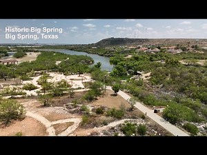 Historic Big Spring, Big Spring, Texas with DJI Air 3
