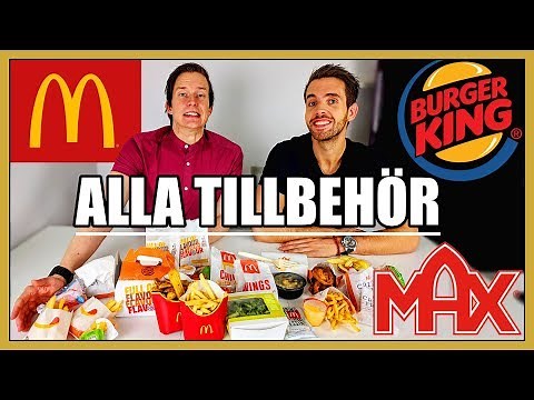 ALLA tillbehör från Max, McDonalds & Burger King