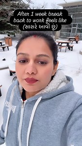 55K views · 20K reactions | After 1 week break back to work (સાસરે આવી છું) . . . #jalpahirpara #gujjugirl❤️ #kathiyawadigirl #vilalgegirl #worklife❤️ ❤️ canadalife abroadlife✈️ indiatocanada✈️ canadalifestyle | Jalpa Hirpara | Facebook