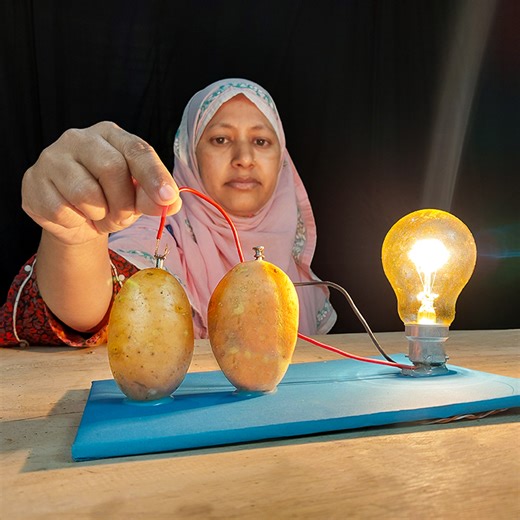How to Make a Potato Light Bulb - Free Energy Light Bulbs | Rana Craft