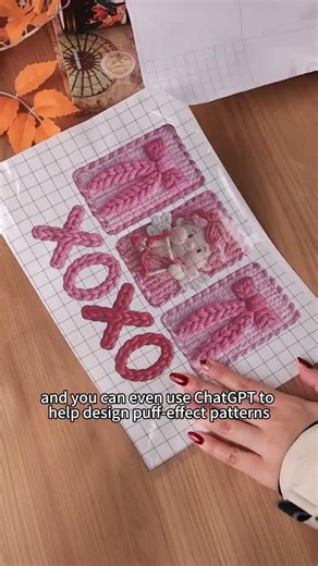 I made this Puff printing with my home printer✂️