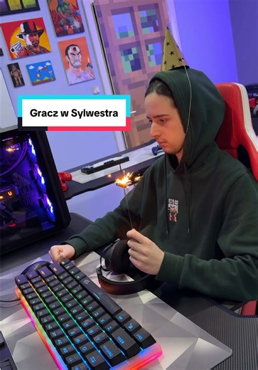 Co porabiacie w Sylwestra?😄 #gracze #gaming #komputer #gry #sylwester