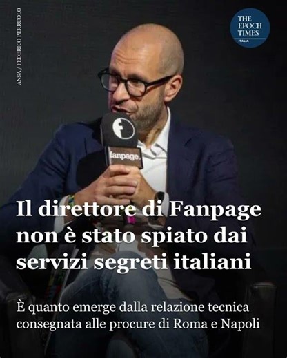 Non sono stati i Servizi segreti italiani a spiare il telefono del direttore di Fanpage, Francesco C