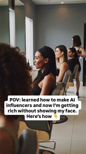 Nicole | Faceless Digital Marketing on Instagram: "Want the formula? Here’s what I did 👇 ✨Step 1: Chose a niche that prints attention (money, lifestyle, beauty, motivation) ✨ Step 2: Used AI to create multiple influencers (faces, voices, content — all consistent, all faceless) ✨ Step 3: Automated daily posts + captions so my “influencers” work while I sleep ✨ Step 4: Plugged in digital products (low effort, high margin, zero inventory) ✨ Step 5: Rinse. Scale. Repeat. I don’t post my face. I don