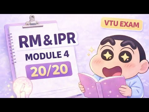 Research Methodology and IPR | Module-4 Question and Answers | CSE VTU GUIDE