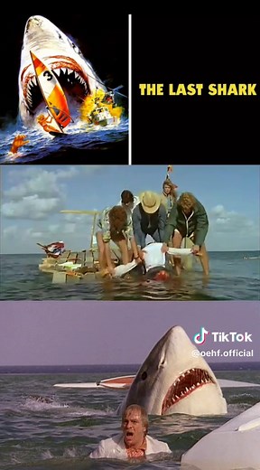 Movie death scene of the day. The Last Shark from 1981. Better known as Great White or The Jaws Rip off. There's two reasons I picked this one and it's up to you to figure it out. #horrormovies #horrortok #horrorcommunity #jawsripoff #sharkmovie #badmovie #deathscene #moviedeath #greatwhite #thelastshark #fyp #foryou #foryourpage