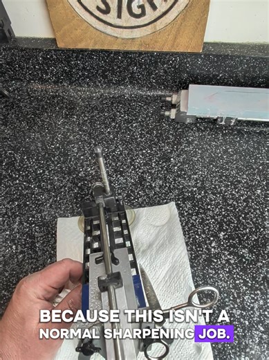 Scissors usually get replaced long before they truly need to be. In this clip, a worn out everyday pair gets restored through proper scissor sharpening, showing how edge geometry and contact matter more than brand name or price. Most household scissors fail slowly, not catastrophically, which makes them easy to dismiss as junk when the real issue is a dead edge that no longer tracks correctly. This video highlights what professional scissor sharpening can do for common household scissors, why ch