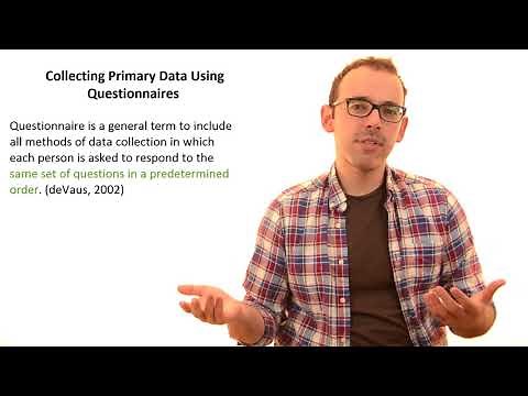 5.4 Collecting Primary Data Using Questionnaires