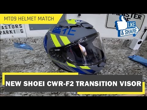 How to install Shoei transition visor on RF1400