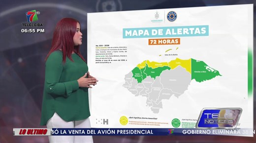 🌦️ | El estado del tiempo para las próximas horas en Honduras: COPECO decreta alerta amarilla en tres departamentos y cuatro municipios por frente frío. #TeleceibaInternacional | Teleceiba Internacional