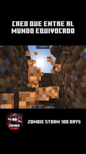 Me equivoqué de mundo #minecraft