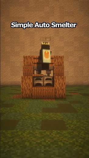 Most Efficient Auto Smelter Ever #minecraft #minecraftfarms #survival