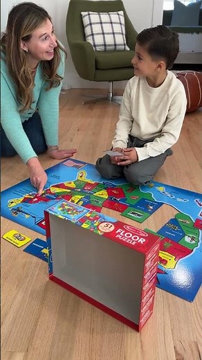 Melissa & Doug | USA Map Floor Puzzle - 51 Pieces