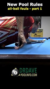 Dr. Dave discusses and demonstrates changes that have recently been made to the World Pool Association (WPA) official rules of pool. From: https://youtu.be/qLpE_ulRsGM For more info: https://drdavepoolinfo.com/faq/rules/ Subscribe to Dr. Dave's YouTube Channel: https://www.youtube.com/DrDaveBilliards?sub_confirmation=1 | Dr-Dave Alciatore