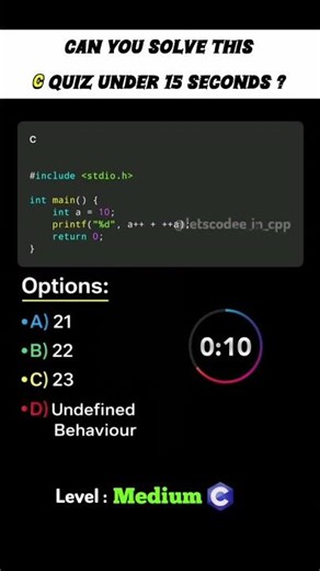 Think you’re good at C programming? 💻⚡