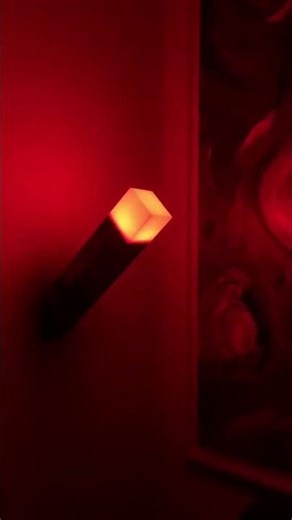 🔥 Minecraft Torch Night Light 🟫✨ | Real Game Torch 😍 Handheld + Wall Mount! #indianbookstore