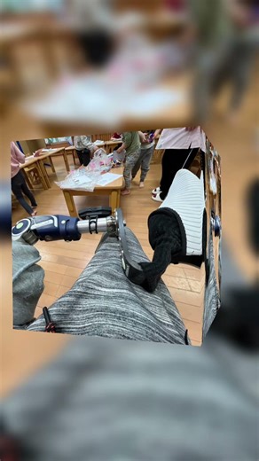 保育園で共生社会体験 #共生社会 #ダイバーシティ #義足 #肢体不自由