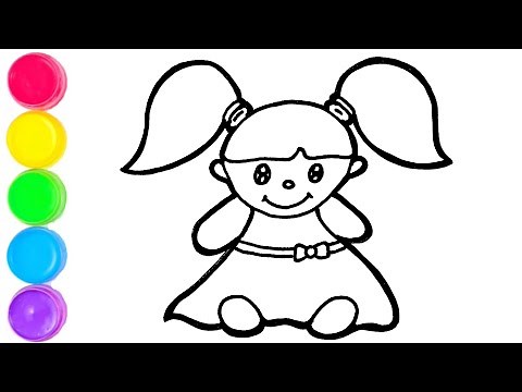 How To Draw A Doll Easy Step By Step Drawing Video For Kids. Easy Doll Drawing For Kids.Kidsartguru.