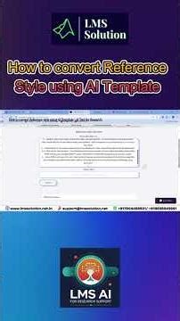 How to convert Reference style using AI Template