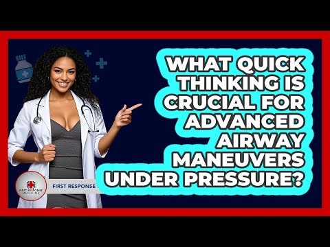 What Quick Thinking Is Crucial For Advanced Airway Maneuvers Under Pressure?