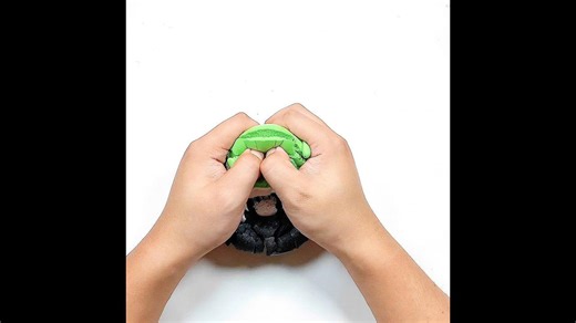 Satisfying Cracking A Cute Cactus Character With Swim Ring Clay