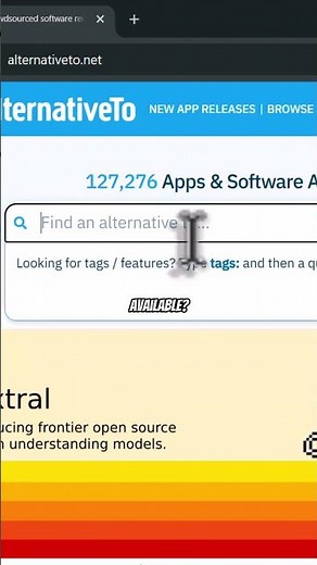 Find Free Alternatives to Any App or Tool #AlternativeTo #FreeAppsFinder #BudgetTools #Shorts