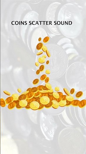 Coin sound | coin scatter sound | royalty free sound | coin sound effects