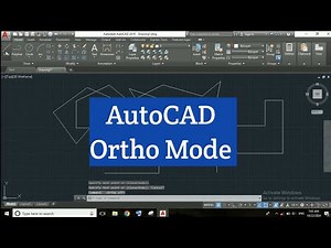 AutoCAD Ortho Mode Command | Orthomode AutoCAD | AutoCAD Tutorials