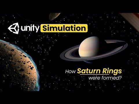 How Saturn Rings were formed | Unity Simulation | AshDev