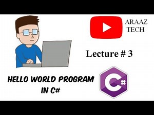 Hello World Program In C-Sharp (C#) Lec-3