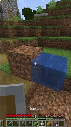"How to Get Infinite Water with JUST 1 Bucket in Minecraft! 💧🔥