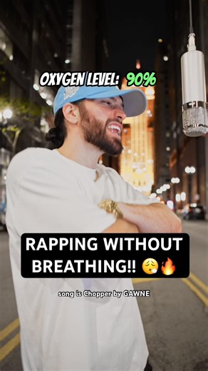 RAPPING TILL I RUN OUT OF OXYGEN 😮‍💨🫁🔥 #chopper #challenge #rapper #hiphop #music #freestyle