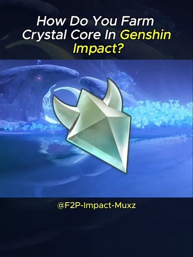 Farming Crystal Core for Condensed Resin in Genshin Impact!!! #genshinimpact #shorts #gaming