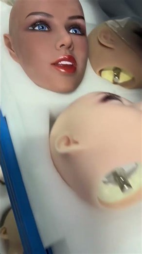 Behind the doll facial transformation production workshop process