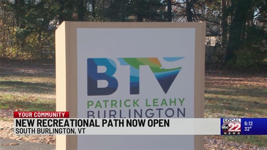 New recreational path open in South Burlington