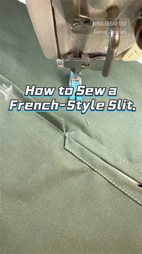 How to Sew a French-Style Slit. #sewing #sewinghacks #versatilesewin #sewingtips