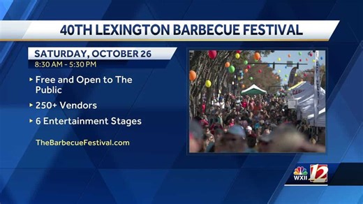 Prepare your belly for the annual BBQ Festival in Lexington