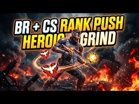 Free Fire Live 🔴 Stream Hindi | Rank Push Gameplay