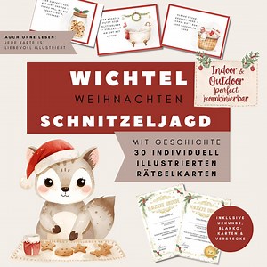 Christmas Elf Treasure Hunt – Magical Indoor & Outdoor Scavenger Hunt With Story Certificate | PDF Download for Children, Families, and Kindergartens - Etsy