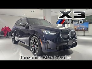 NEW ARRIVAL! 2026 BMW X3 M50 xDrive Tanzanite Blue Metallic Espresso Veganza #bmw #x3 #g45